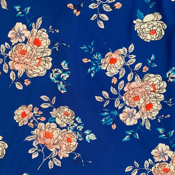 👗💙💐 Beautiful Blue Floral Print Dress 💐💙👗 - Picture 6 of 11